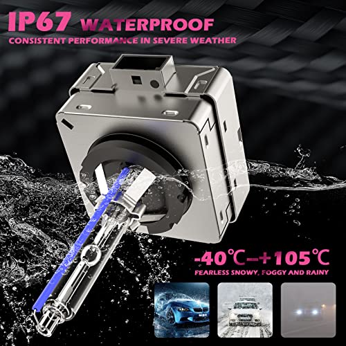 KOYOSO D1S Xenon Brenner 35W 8000K HID Scheinwerferlampe 66140 66144 85140 85415 Ersatz Kit, 2 Pack