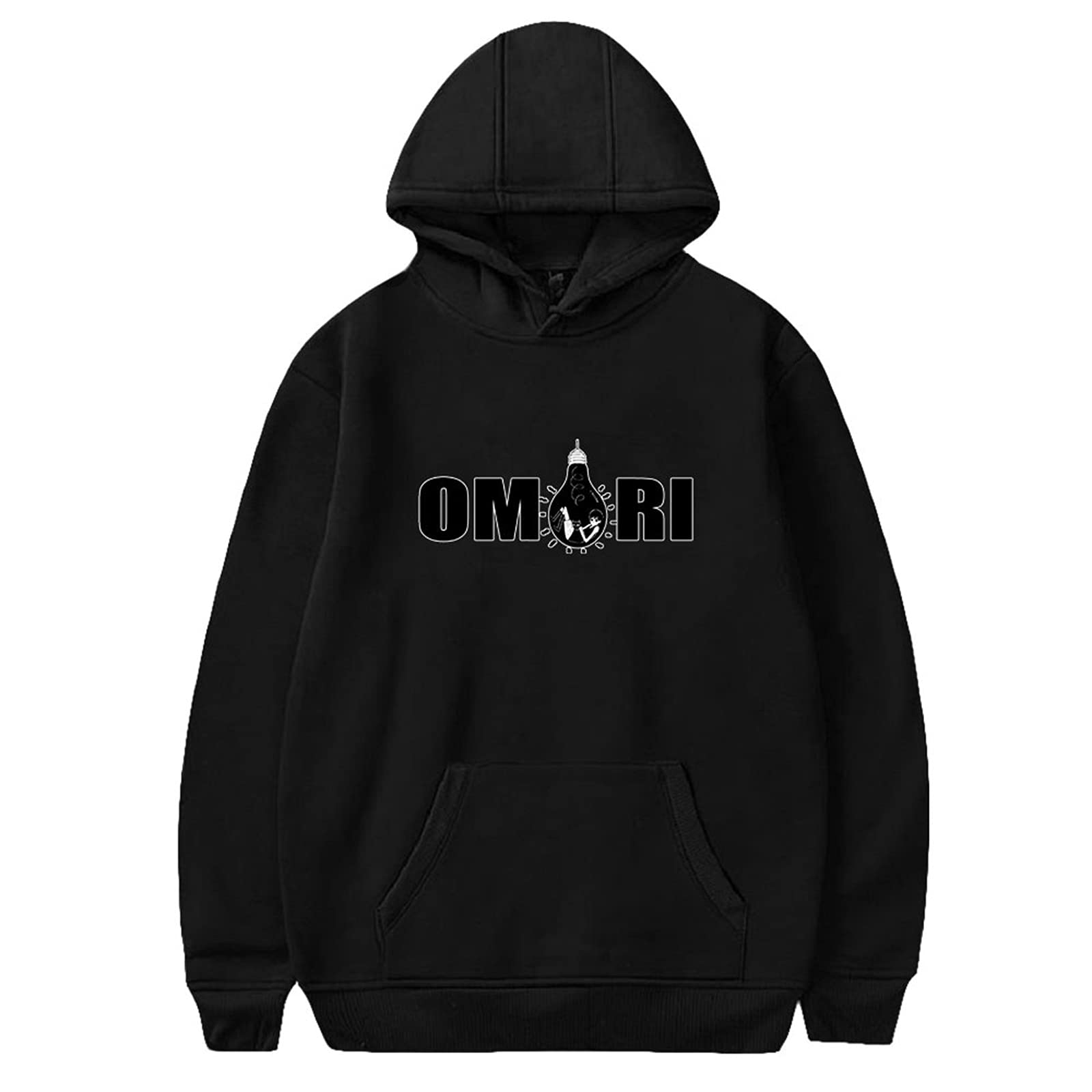 Omori Hoodie Unisex,Omori Merch Hoodie for Men/Women Pullover Long Sleeve Sweatshirts Game Clothing,Omori Cosplay Jumpers Teens Girl Black
