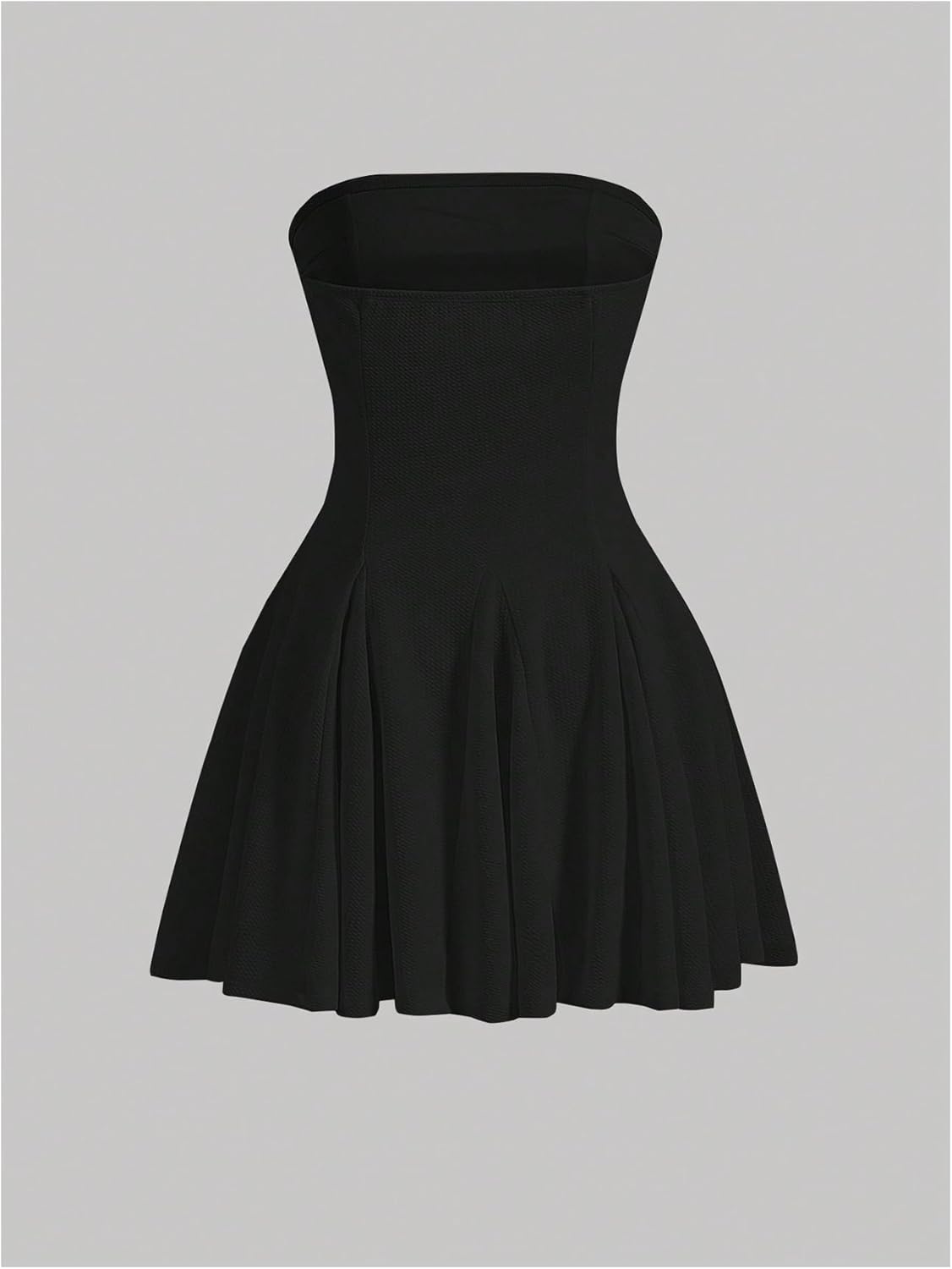 Milumia Women's Tube Mini Dress A Line Flared Strapless Party Club Short Dresses - Image 2