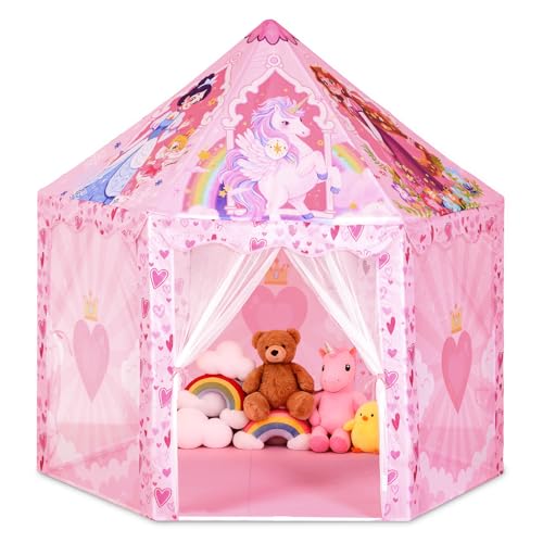 Hamdol Hexagon Princess Play Tent for Girls, Large Indoor...