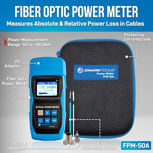 image for Jonard Tools FPL-5050 Fiber Power Meter & Optical Light Source Kit (-5