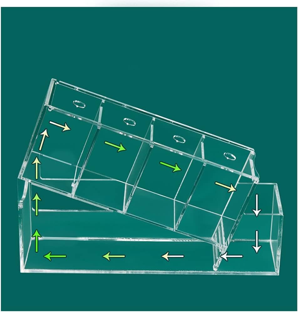 Fish Tank Creative Betta Fish Tank Acrylic Desktop Small Fish Tank Multi Cell Self Circulation Filter Water Free Ecological Tank Aquarium Tank