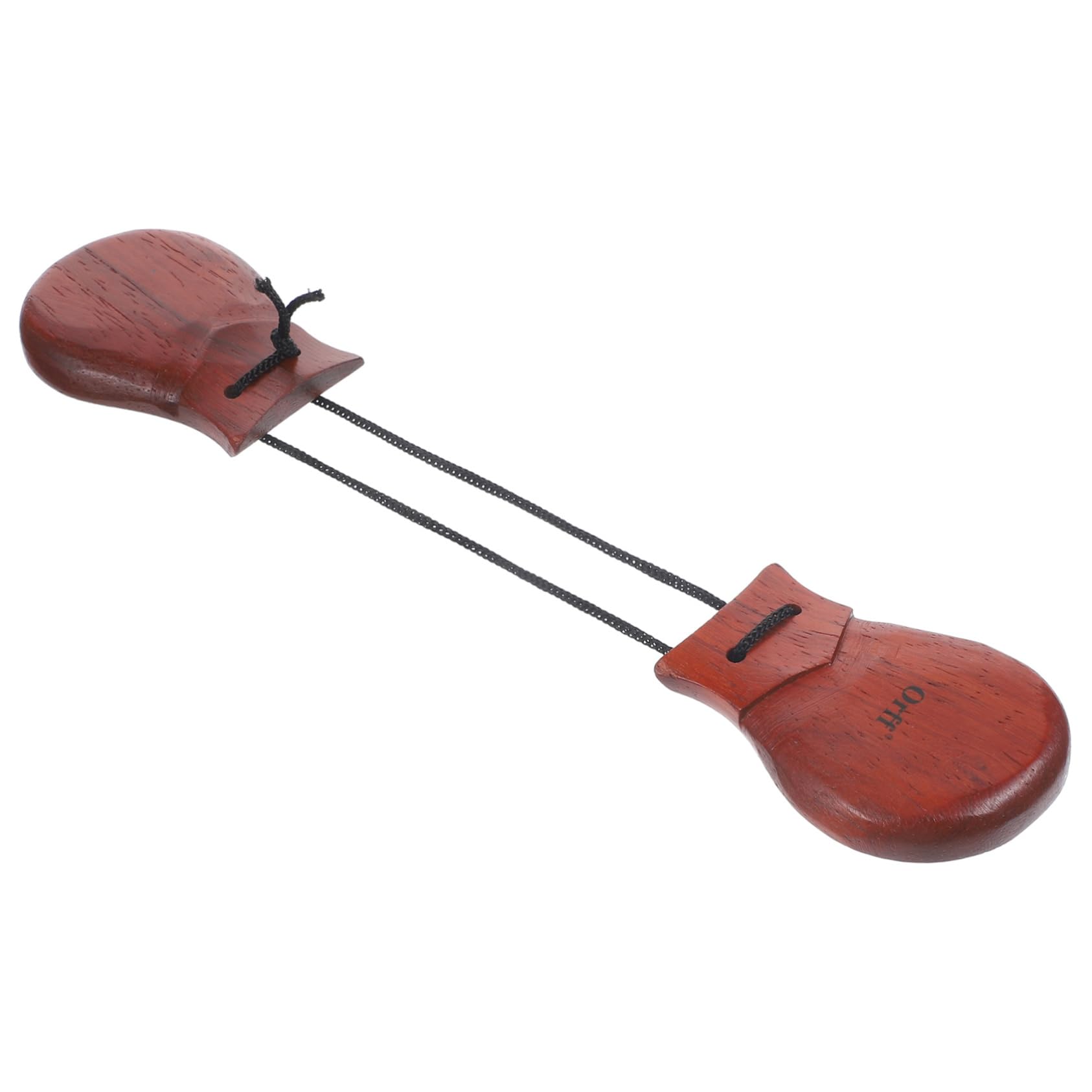BESTonZON Castanet Handle Wooden Percussion Instrument for Carnival Parties Dance
