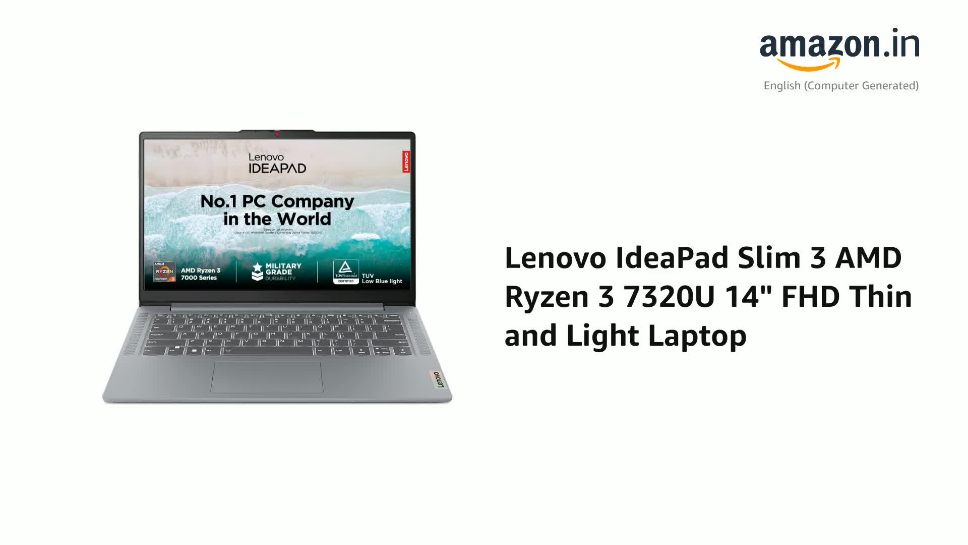 Lenovo IdeaPad Slim 3 AMD Ryzen 3 7320U 14