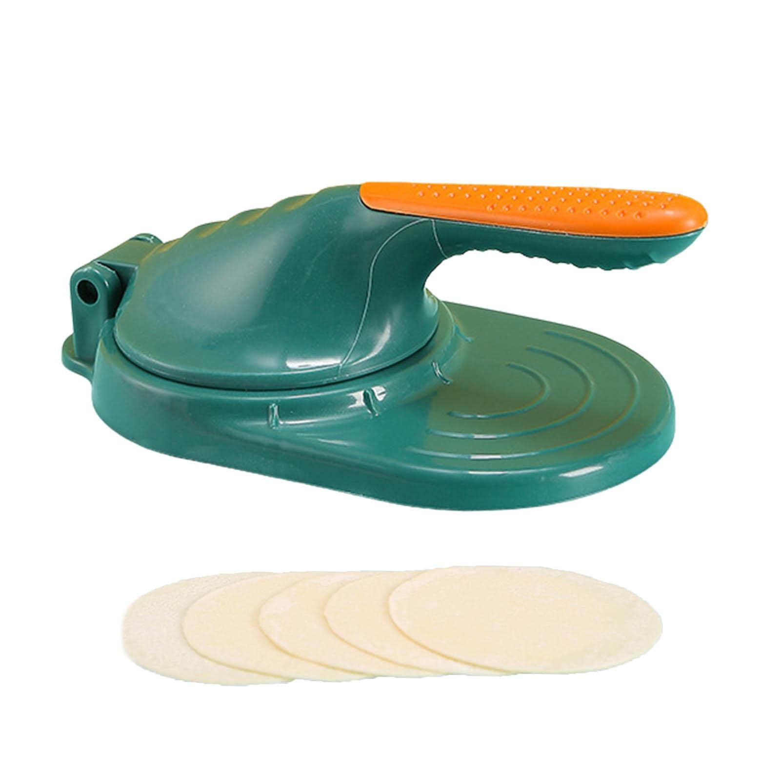 B/A Dough Presser - Manual Tortilla Press Maker | Manual Tortilla Presser, Dumpling Wrappers, Dumpling Skin Making Tools for Kitchen Gadget, Green