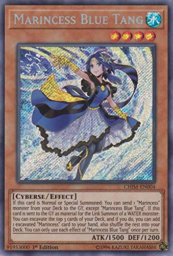 Yu-Gi-Oh!Marincess Blue Tang - CHIM-EN004 - Secret Rare - 1st Edition - Chaos Impact