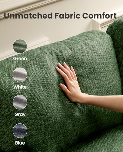 Image of Amada 40 inch Oversized Accent Sofa Chair, Modern Armchair with Deep Seat, Comfy Upholstered Large Reading Chair with Removable Washable Covers for Living Room & Bedroom Office, Green