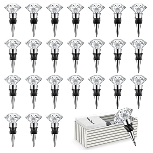 Elegant Crystal Wine Bottle Stoppers Set