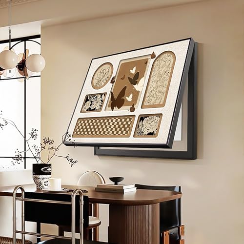 SQYHYTS �E�H�[���A�[�g�p�u���[�J�[�p�l���J�o�[ �����p�q���[�Y�{�b�N�X �݂艺�����E�H�[���A�[�g�p���[�^�[�{�b�N�X�i�A�[�g�t���[���j �Ǌ|�����z�d�Ճp�l�� ���ցA���r���O�A�I�t�B�X�ɍœK,D,50cm