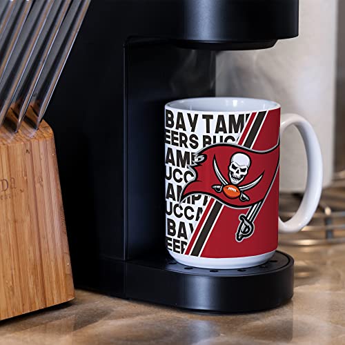 Image of Rico Industries NFL Football 15 oz White Ceramic Mug