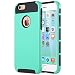 iPhone 6s Case, iPhone 6 Case, ULAK Hybrid Case With Hard PC and Inner Rubber Cover for Apple iPhone 6S 4.7 Inch & iPhone 6 4.7 Inch (Mint Green/Black)