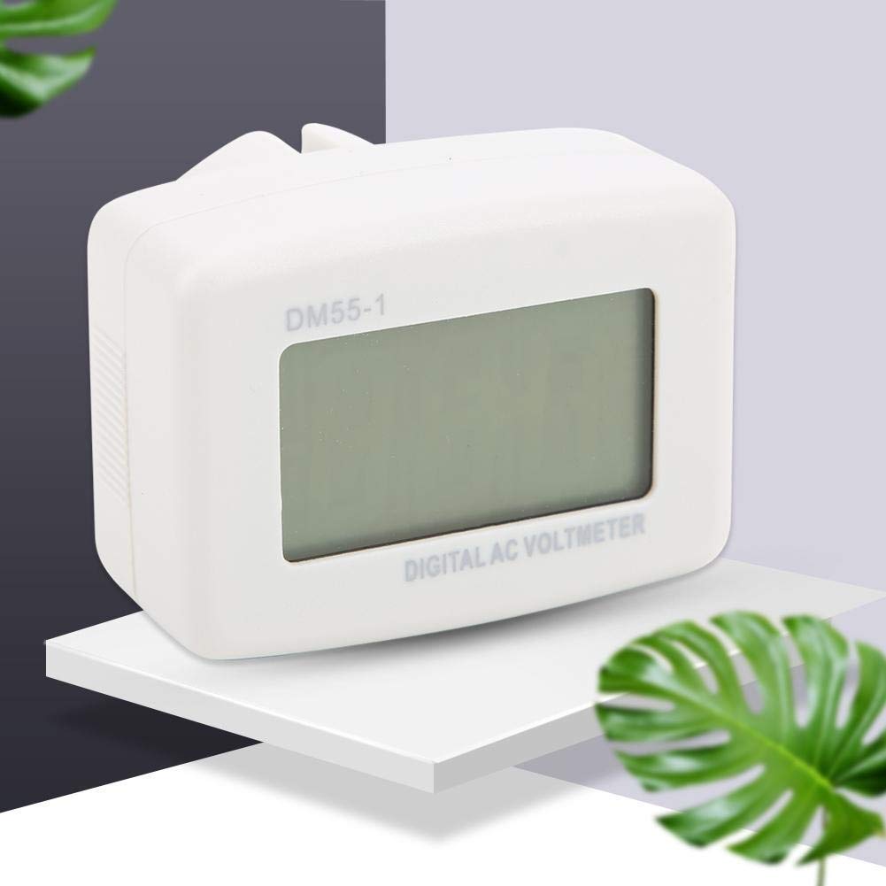 DM55-1-EU cyfrowy woltomierz AC, wysoka dokładność, urządzenia gospodarstwa domowego, wtyczka UE 230 V, 50 Hz