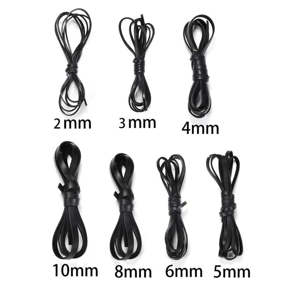 Skórzana lina sznurkowa 2mm-10mm x 2 metry wielokolorowa do majsterkowania akcesoria wyrobu biżuterii(Khaki,8mm x 2meters)