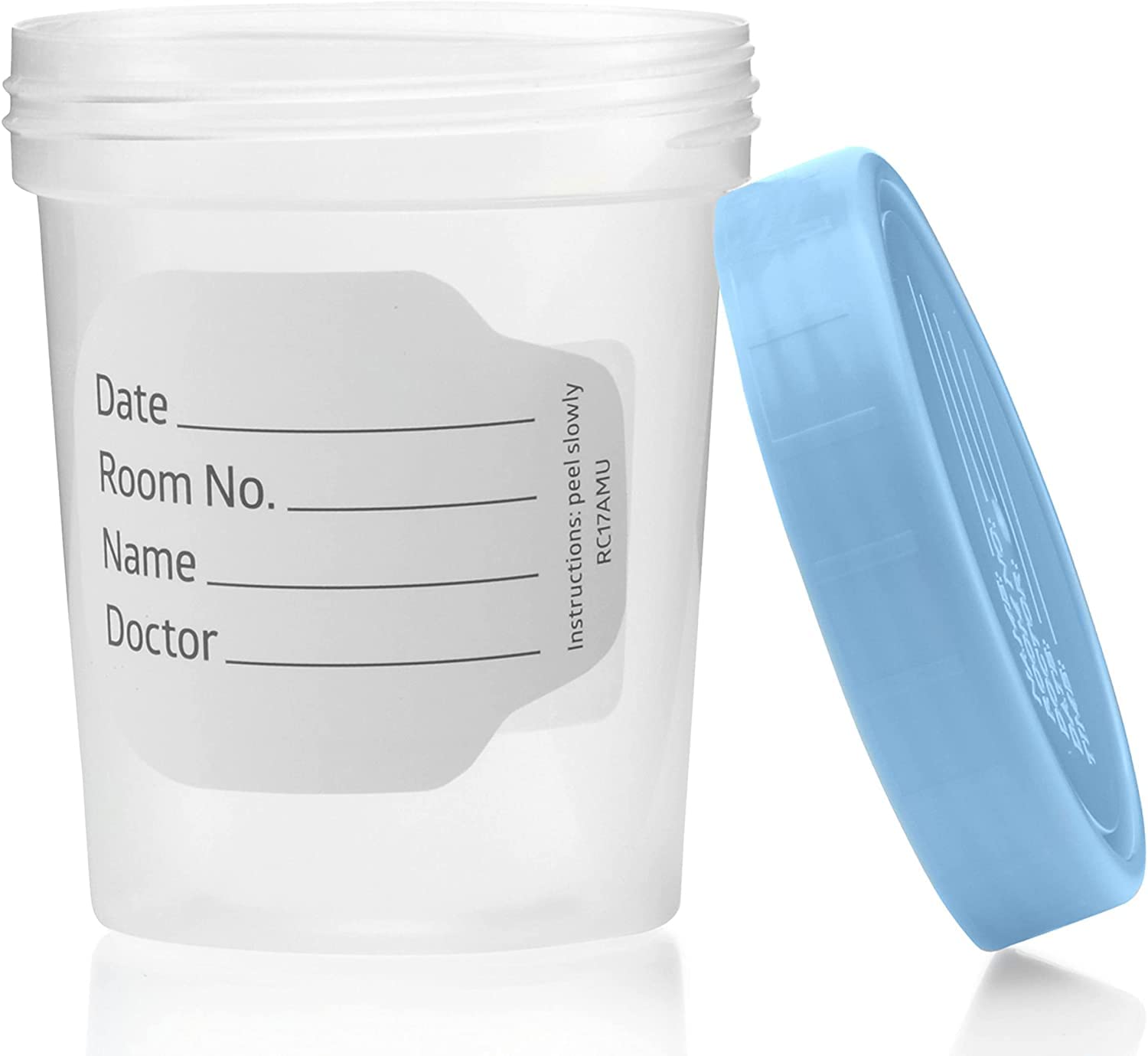 Buy Sterile Specimen Cups [5 Count] 4oz Clear Urine Cup with Leak Proof
