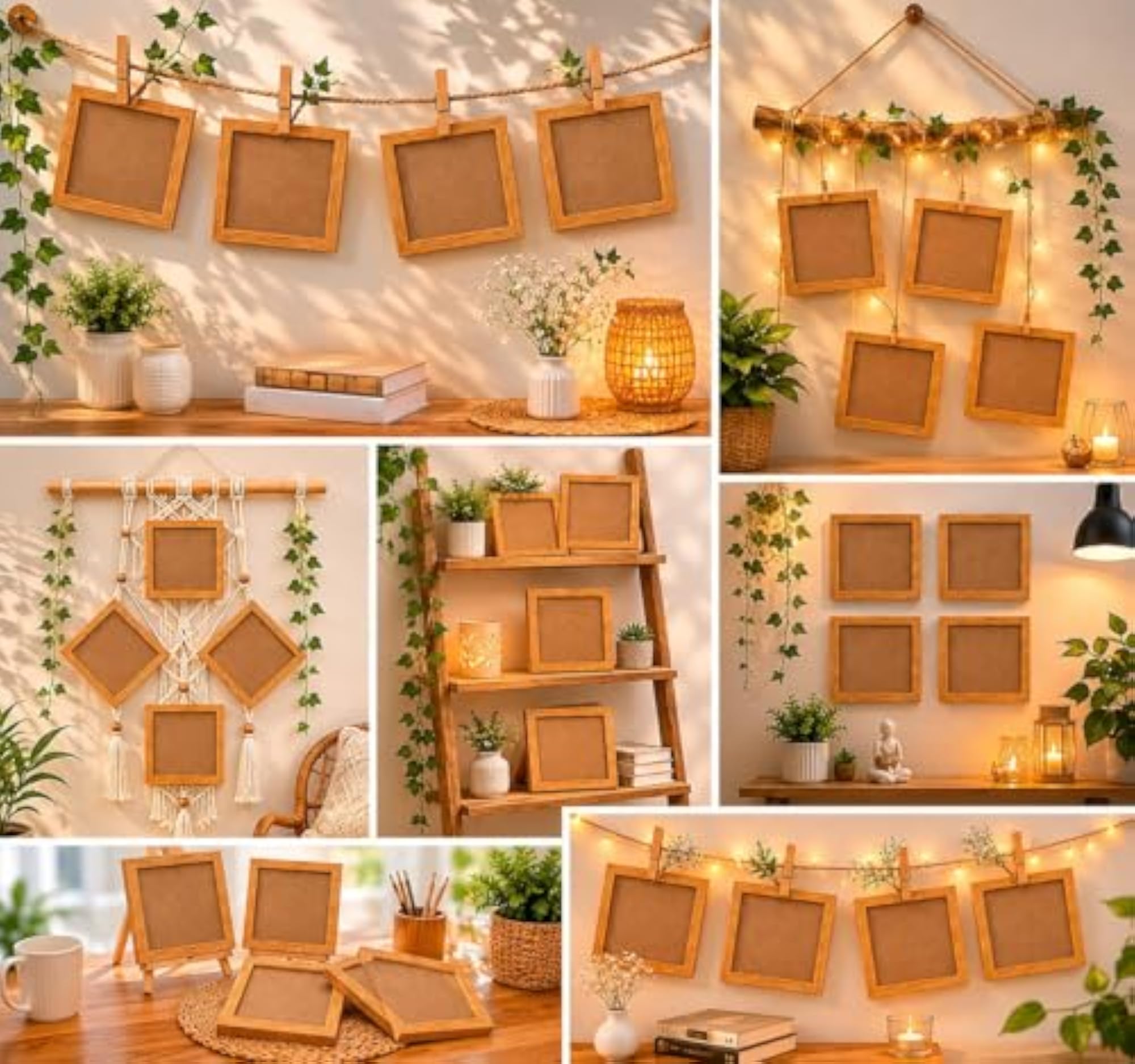 Small Square Photo Frames Set of 2