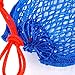 ZENFUN Set of 6 Crab Trap Bait Bags with Locker, Crab Crawfish Trap, Minnow Traps, Fishing Mesh Bait Traps Fishing Accessories Trap for Shrimp Fish Lobster(Blue)