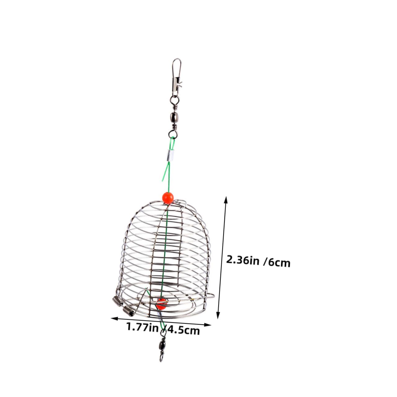 BESTonZON Cages à Appâts en Acier Inoxydable Grandes Tailles 15 Pièces, Distributeurs D'appâts Réutilisables, Kit de Pêche la Carpe pour Lacs et Rivières en Extérieur