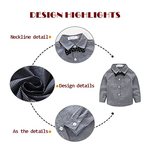 Image of Baby Boys' 4-Piece Set with Dress Shirt, Vest, Pants, and Tie