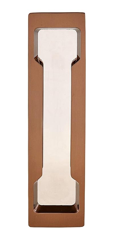 ESET Concealed Sliding Door Handle & Concealed Door Pull Handle Concealed Recessed Pull Handles Hidden Handle for Sliding Doors Drawers Cupboard R.Gold Chrome Handles (Size 6 Inch) (Pack of 2 Piece)