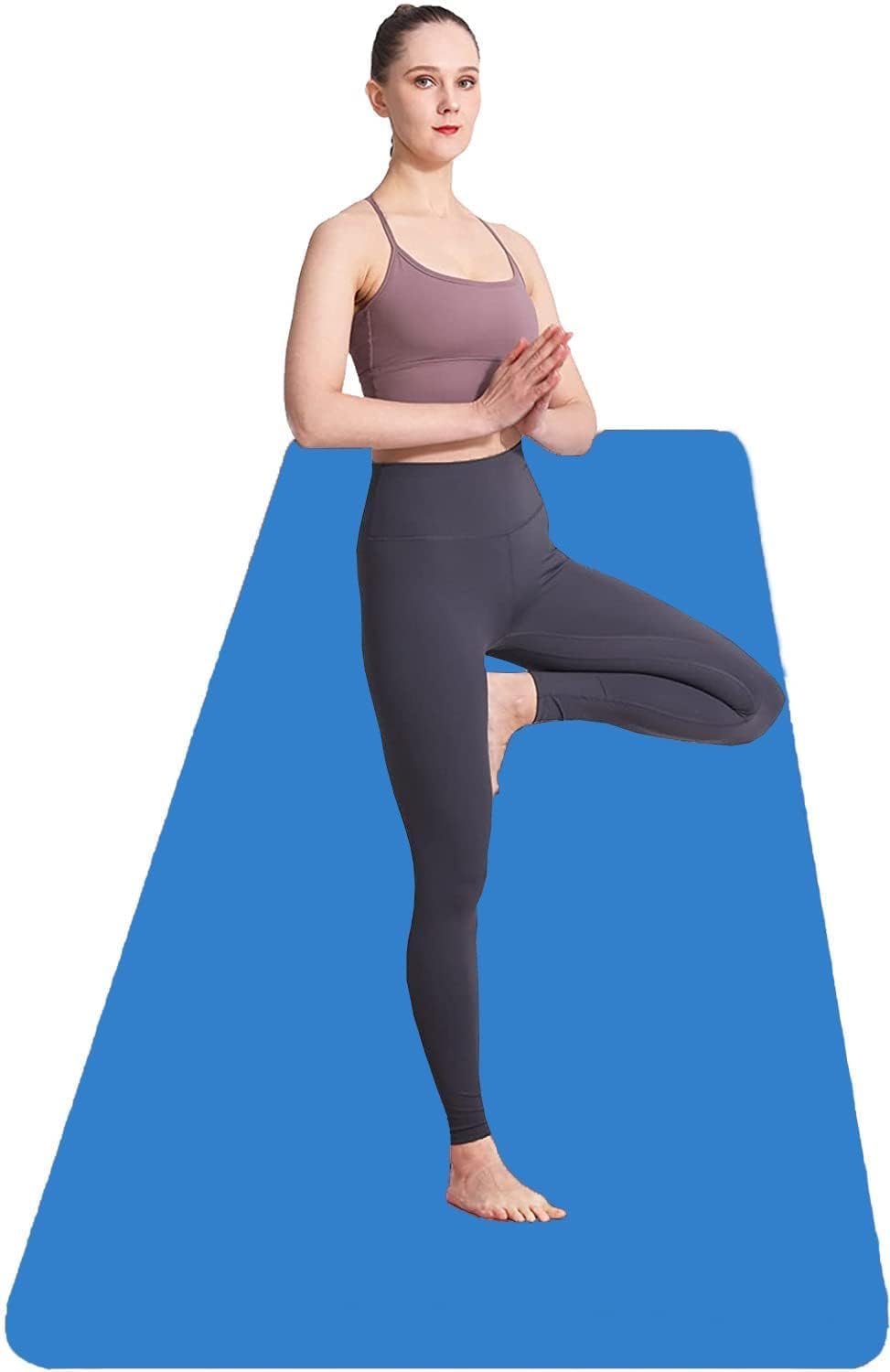 Yoga Mats for Women and Men NBR Material with Carrying Strap,Extra Thick Exercise Mats for Workout Yoga Mat for Women for Workout,Yoga,Fitness,Exercise Mat Anti Slip Yoga Mats (4mm) (Purple) (Blue, 4 MM)-image-34