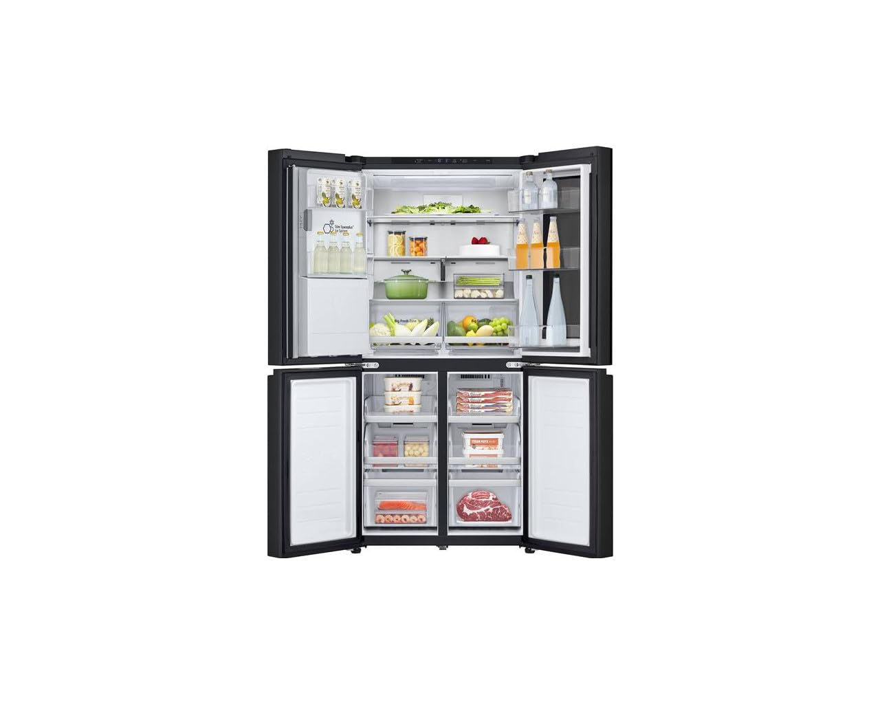 Ref multi-portes, 508L, InstaView™, Door Cooling™, UVnano™, design port LG - GMG860EPBE