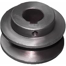 Heavy-Duty Cast Iron V Belt Pulley, V-Groove Motor Pulley for Compressors/Table Saws/Woodworking 25mm/0.98in