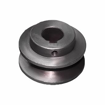 Heavy-Duty Cast Iron V Belt Pulley, V-Groove Motor Pulley for Compressors/Table Saws/Woodworking 25mm/0.98in