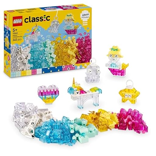 LEGO Classic Caja de Magia Transparente - Manualidades de Pascua para Niños - Figuras de Animales de Juguete, Nave Espacial, Unicornio, Narval y Más - Regalo para Niñas y Niños de 5+ Años - 11040 | Ya disponible en tu tienda friki favorita! En mundofriki.es!