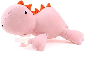 Adorable Weighted Pink Dinosaur Plush