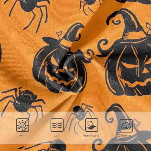Halloween Black Pumpkins Witch Hats Panties for Girl Toddler Underwear Floral Cotton Funny Briefs Girls Undies 2t3