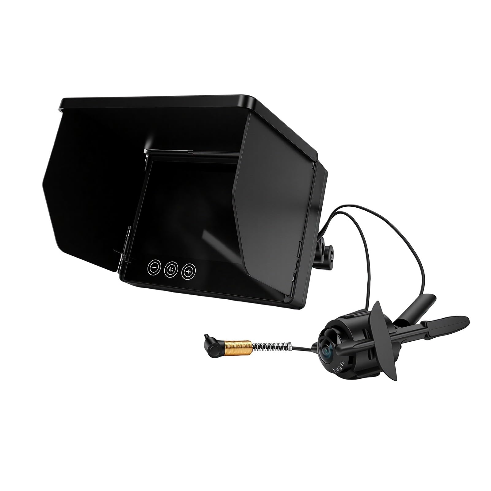 ASHATA Cámara de Pesca Submarina 8000mAh IP68 Pantalla Táctil de 5 Pulgadas