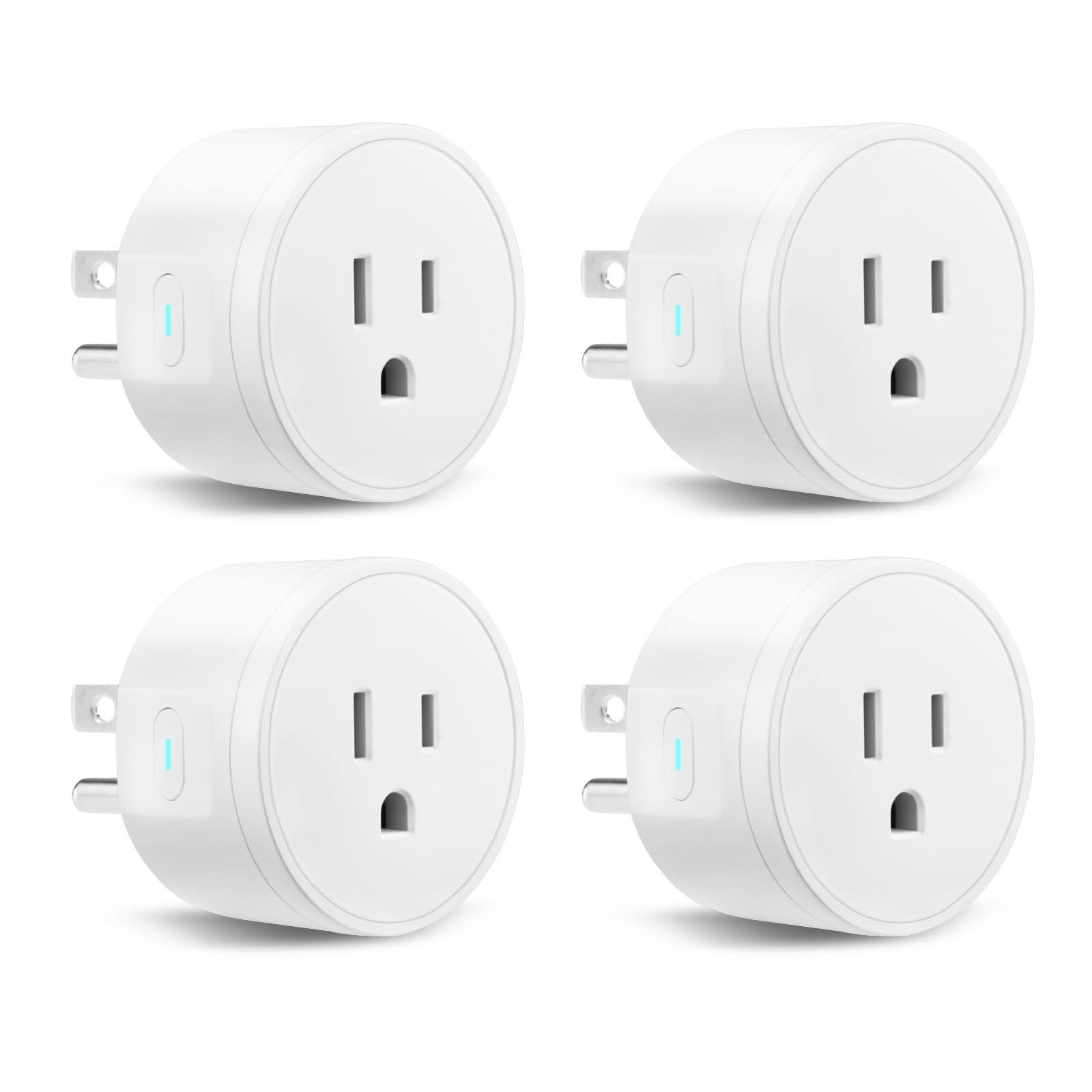 VEVOR Smart Plug WiFi Smart Outlet Compatible with Alexa and Google Home WiFi Plugs with Scheduling App Control