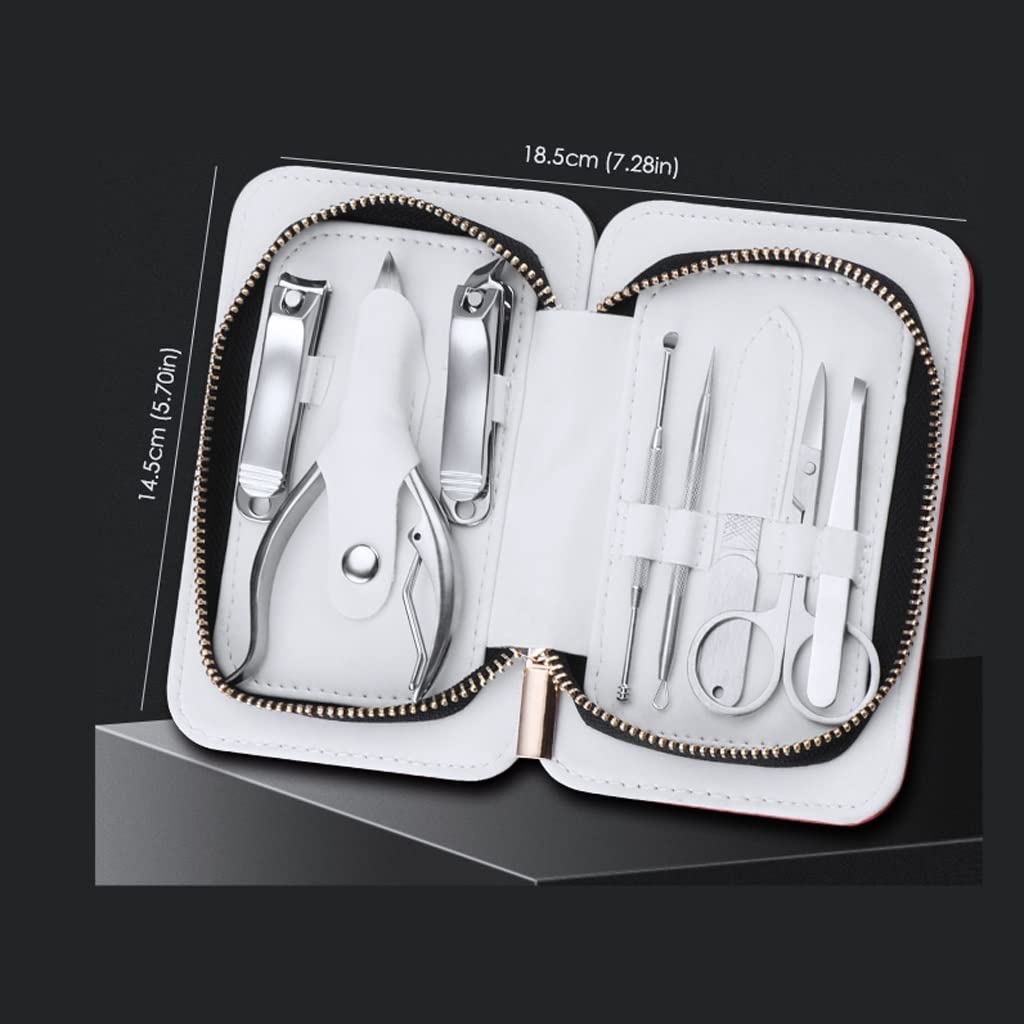 Nagelknipser-Set Eingebaute Nageldatei Hohe Qualität Nagelschneider Set Damen und Männer Tragbare 8-teilige Set Nagelknipser-Kit