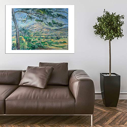 Impression d'art Paul Cezanne Montagnes affiche matte medium sans cadre - 5