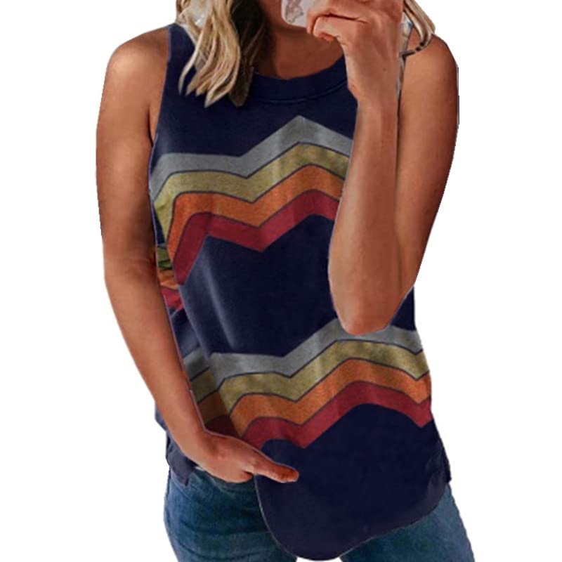 Eryue 2021 Euro an and American Cross-bo er New Amazon WIS inde ndent Station Spring and Summer Round ne Rainbow STRI d Vest t-Shirt Women's top White L offers donot miss 4 Eryue 2021 Euro an and American Cross-bo er New Amazon WIS inde ndent Station Spring and Summer Round ne Rainbow STRI d Vest t-Shirt Women's top White L offers donot miss