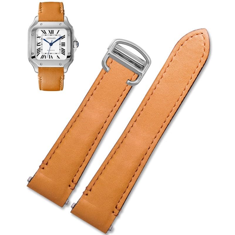Schnellverschluss-Lederarmband Für Cartier Santos Classic Style WSSA0009 WSSA0010 WSSA0018 Neue SANTOS-Uhrenkette