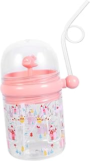 Toyvian 3 Pçs Copo De Bico Copo De Canudinho De Plástico Palha Crianças Canudos Criança Copo De Água Do Bebê Copo De Água Para Crianças Com Palha Garrafa De Bebê Crianças Jarro Crianças