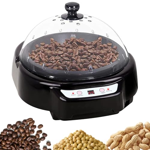 Tostatrice per caffè domestica da 500 W, tostatrice per chicchi di caffè da 500 g Macchina per cuocere il caffè elettrica Temperatura regolabile Essiccato per sesamo, soia, arachidi, tè, frutta