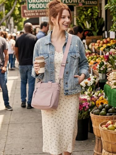 Bolso Tote pequeño de nailon para mujer con correa larga miniatura 2