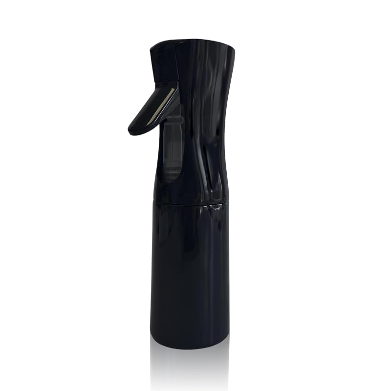 Frasco spray recarregável Miralosvian Pure Black 200 mL com névoa fina e aplicação em 360°, 1 unidade