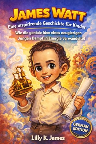 JAMES WATT: Eine inspirierende Geschichte für Kinder: Wie die geniale Idee eines neugierigen Jungen Dampf in Energie verwandelte! (An Inspirational Inventors Stories for Kids 5) (German Edition)
