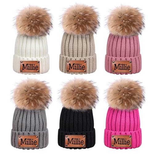 Personalized Pom Pom Beanie, 2 Sizes