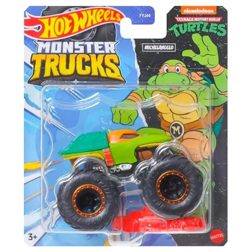 Hot Wheels Monster Trucks Teenage Mutant Ninja Turtle Michelangelo miniatura 1