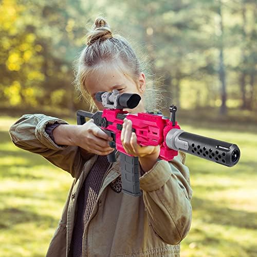 VATOS Electric Nerf Guns for Kids - Automatic Blaster Toy Gun Sniper 100 Foam Darts with Scope | Sniper Rifle Gifts for Boys Girls 6-12 Years Old Kids