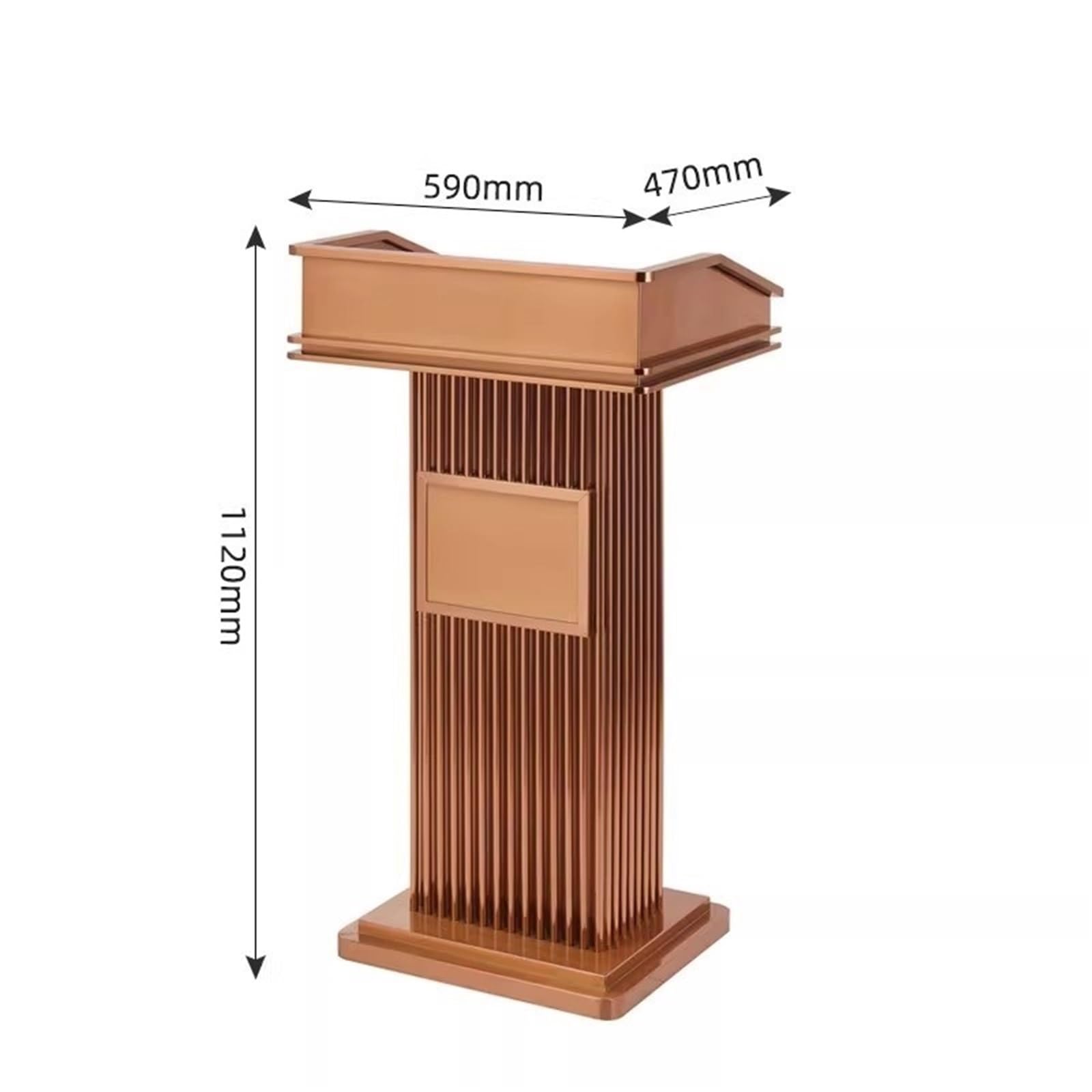 Stoisko na podium Ceremonie mistrzowskie na podium ze stali nierdzewnej Emceeing Platform Recepcja hotelu biurko mównicy(Silver)
