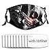 Produktbild RP Amazing Dustproof Scarf,Assassins Creed Nasenschutz, Verstellbarer Earloop-Gesichtsschal Mit 10 Filtern Für Camping Im Freien,20x15cm