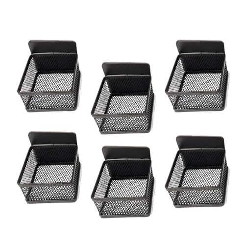 SIXRUN 6Pezzi Organizzatore di Bustine da Tè Magnetico, Portabustine da Tè in Metallo con Potente Magnete per Frigorifero Top Mobile Dispensa (BLACK)