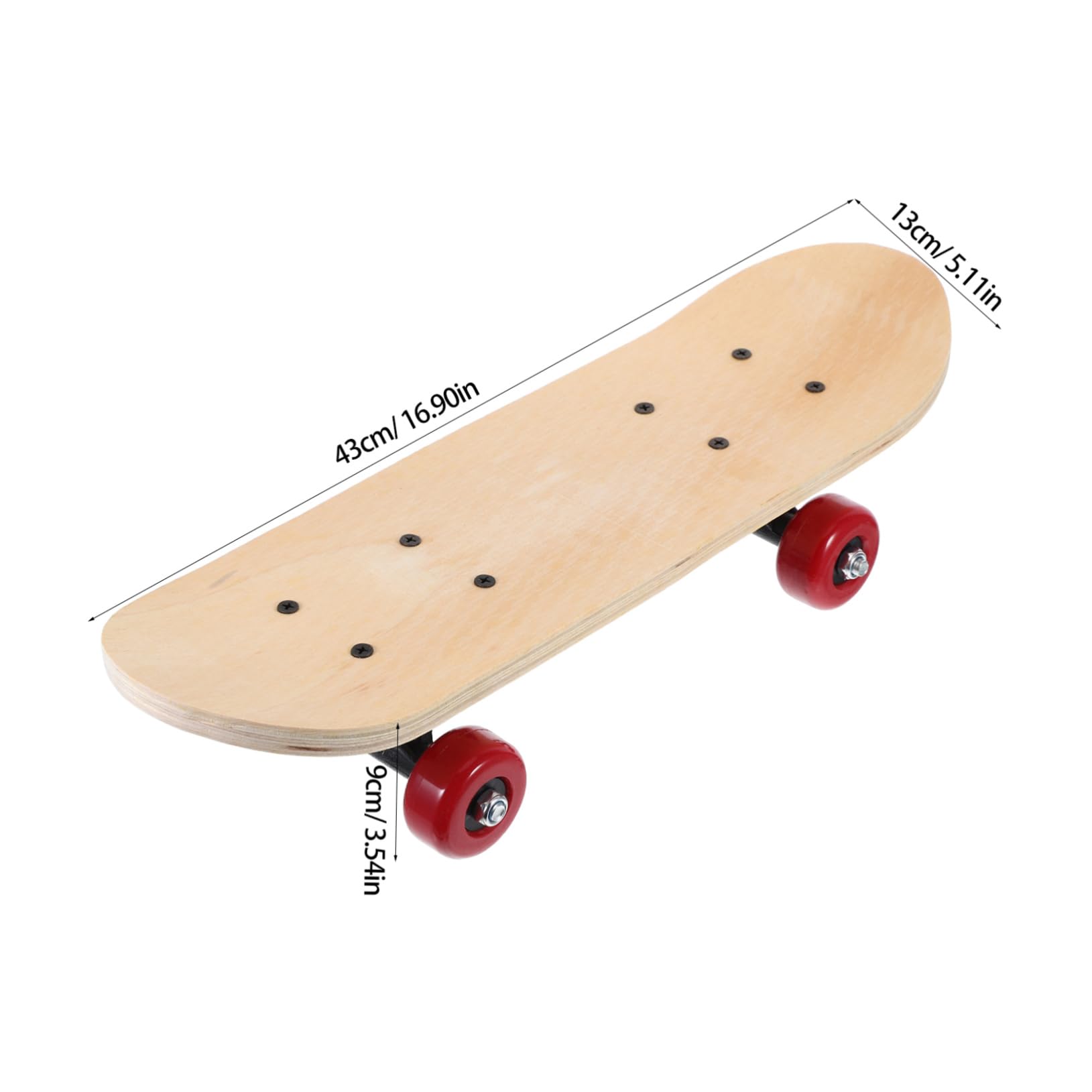 HEMOTON DIY Hand Painted Blank Skateboard Deck for Double Sided Maple Skateboard Smooth Surface for Custom Designs Present with Individual Packaging