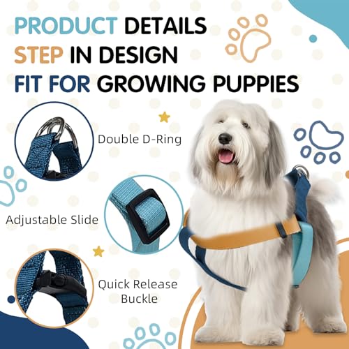 Harnais pour chien XS type step-in réglable - Accessoire petits chiens