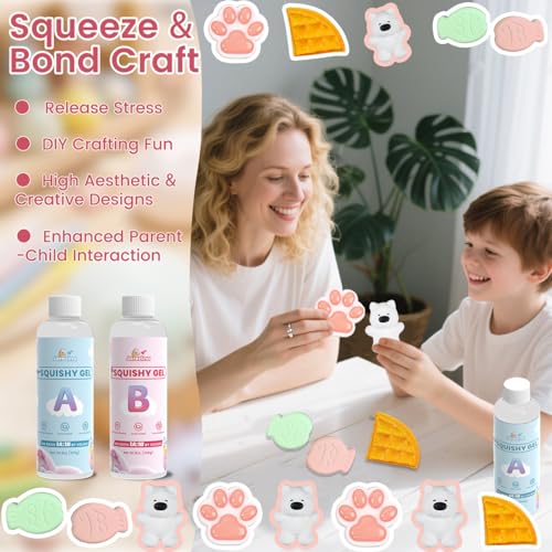 50% Off Jarezina 12 Pcs Taba Squishy Kit with Molds & Guide